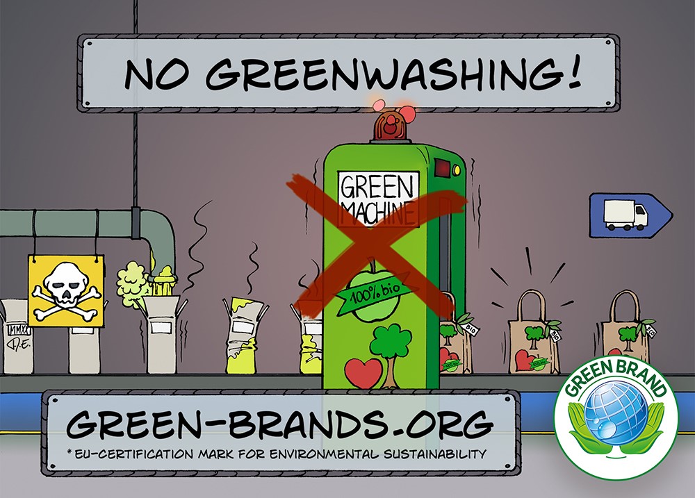 no-greenwashing-GREEN BRANDS cartoon