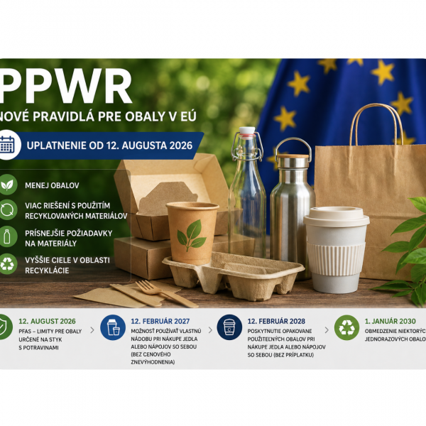 PPWR: NOVÉ PRAVIDLÁ PRE OBALY V EÚ